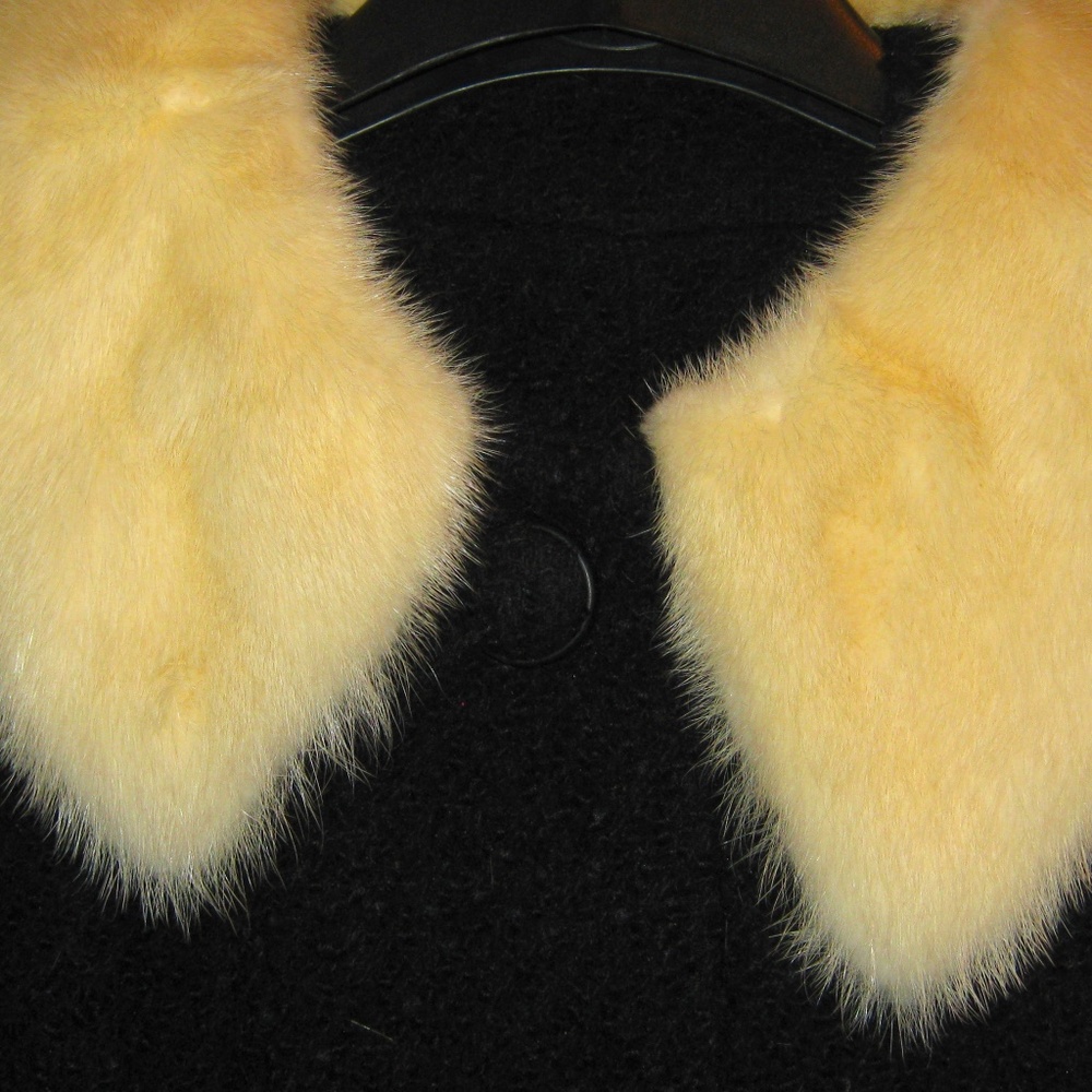 Ferrara of California Vintage Wool Coat with Fur Collar